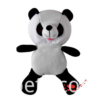 Marioneta de panda de piel sintética rellena Stuffed faux fur panda puppet